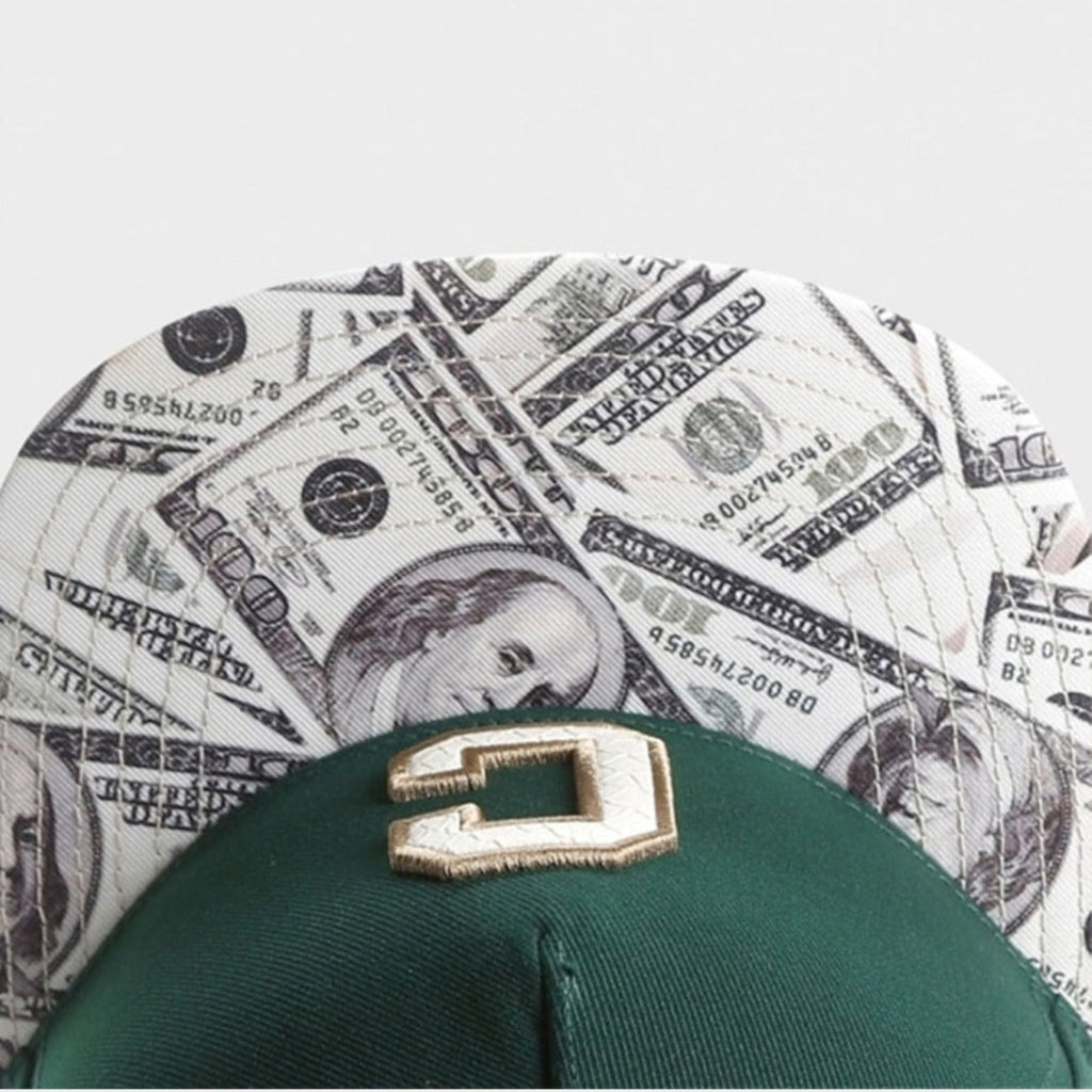 Trendy flat brimmed snapback hatsletterc