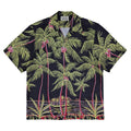 GUILTYPARTIES TIGER Shirts 19ss Coconut Tree, Palm Tree Man Silk Casual Hawaiian Short Sleeve Shirt