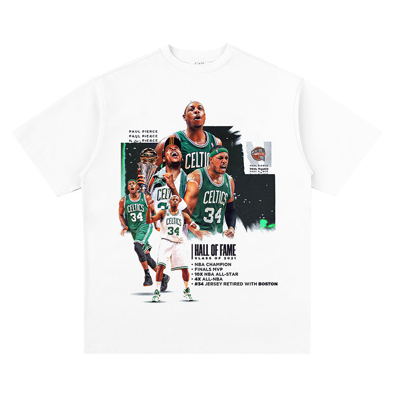 Nba T-shirt Printed Short-Sleeved T-shirt Loose Basketball High-quality pure cotton comfortable and trendy clothing