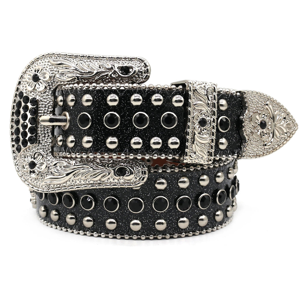 Hip-hop punk rhinestone belt punk style