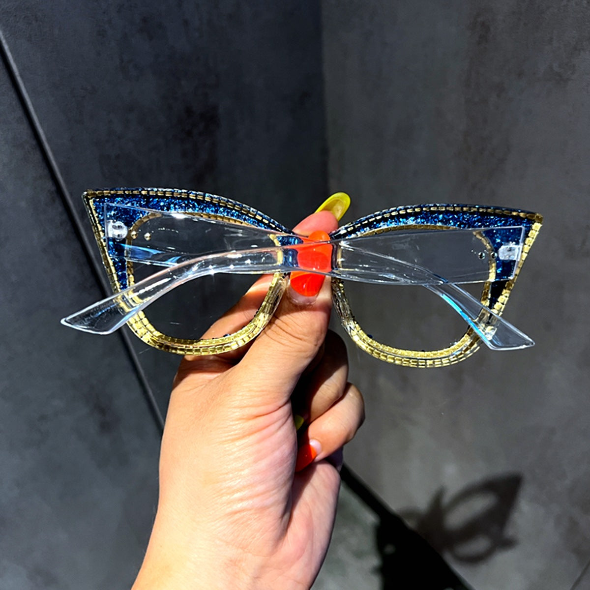 Trendy punk glasses gravel