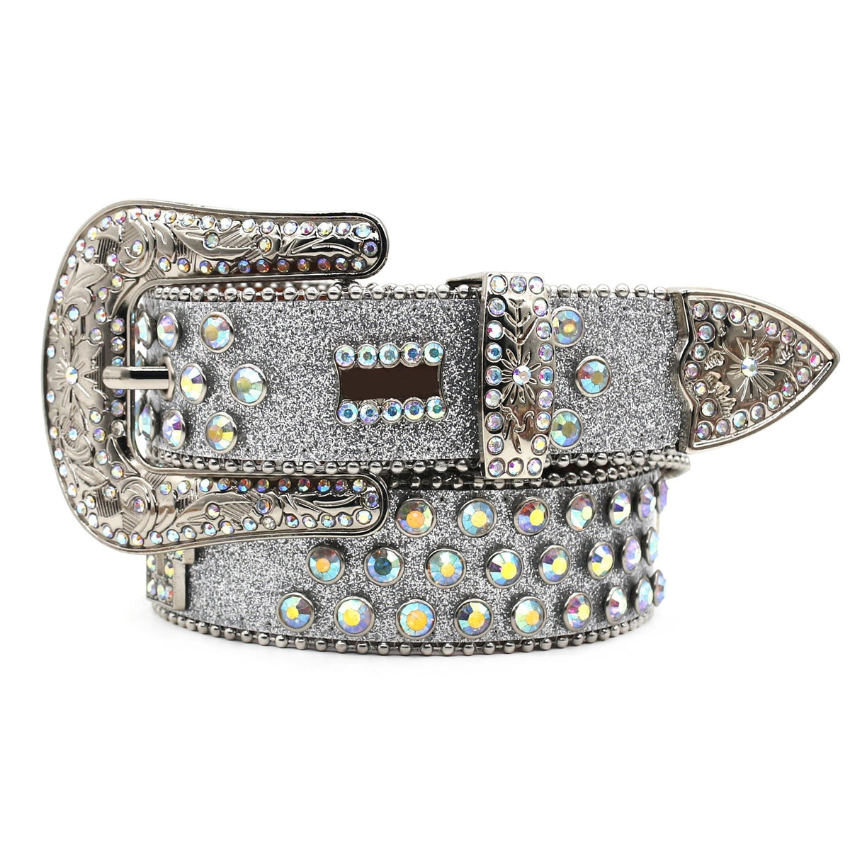 Hip-hop punk rhinestone belt punk style wide belt