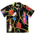 GUILTYPARTIES TIGER Shirts 20SS Bramble Flower, Virgin Mary, Hawaiian Short Sleeve Shirt Men