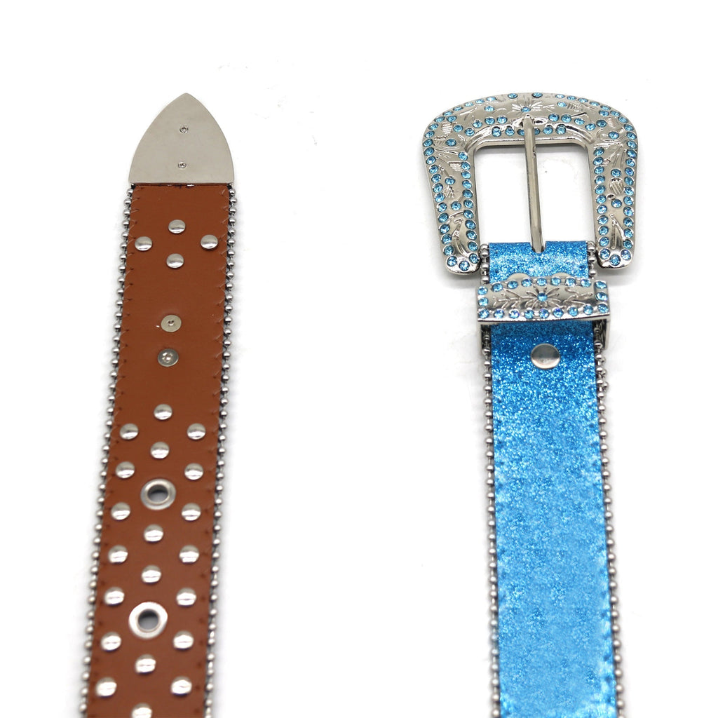 Hip-hop punk rhinestone belt punk style wide belt