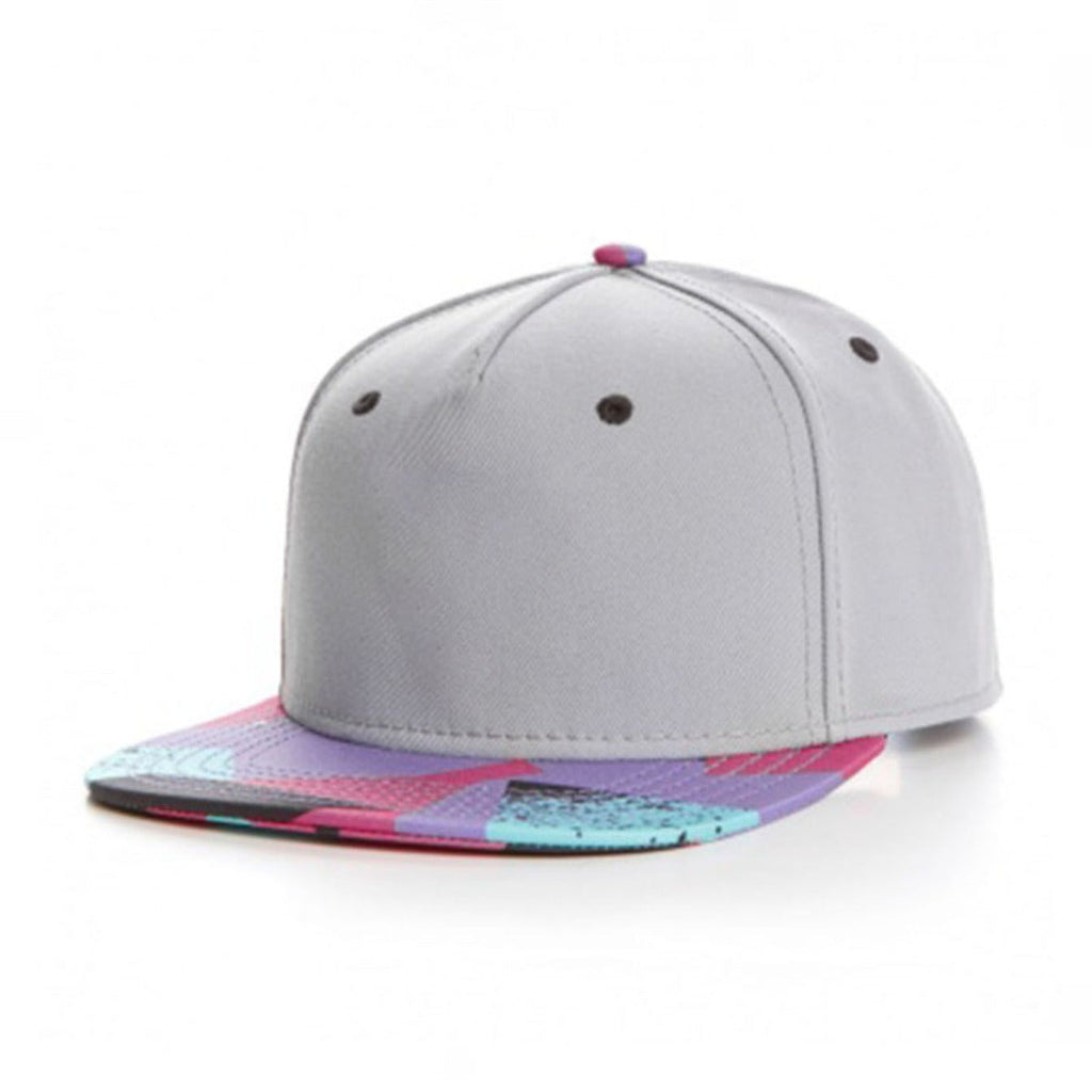Trendy flat brimmed snapback hatsblank without embroider