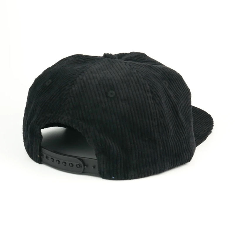 Trendy flat brimmed snapback hatscorduroy heattech