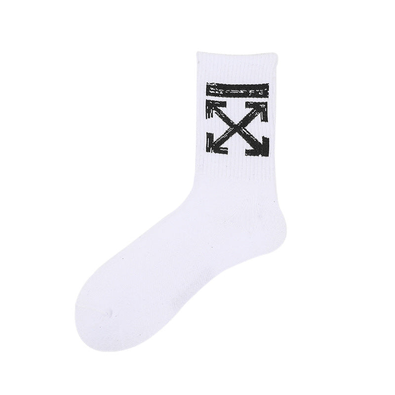OFF OW whtie Socks XX stripe pattern