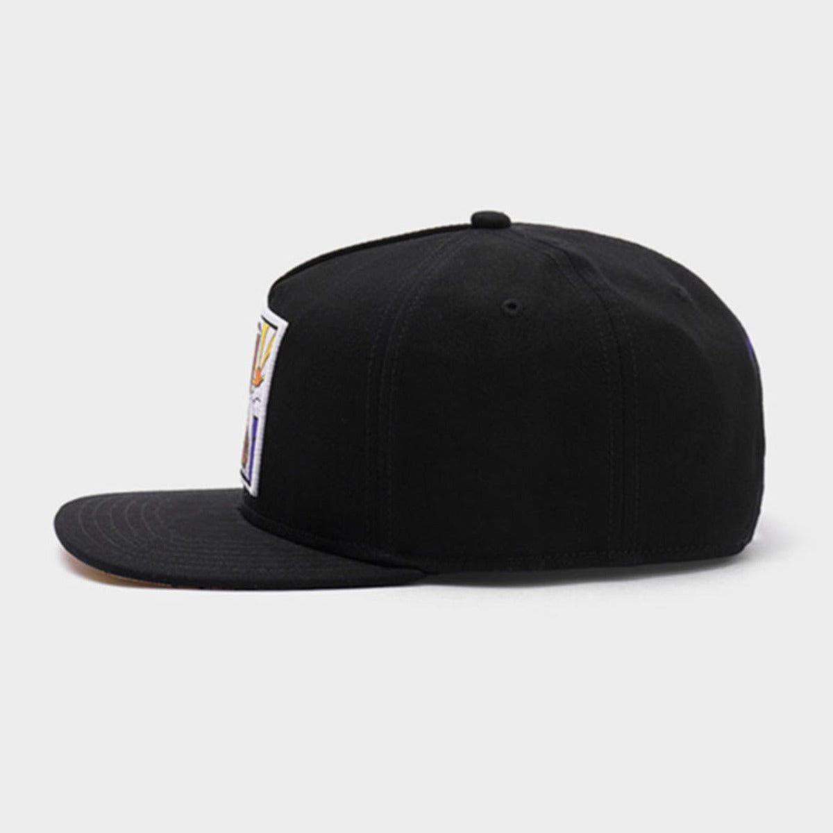 Trendy flat brimmed snapback hatship hop character avatar