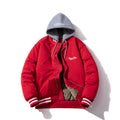 Mens Vintage Jackets Embroidered Jacket Autumn/Winter Baseball Jacket Cotton Jacket