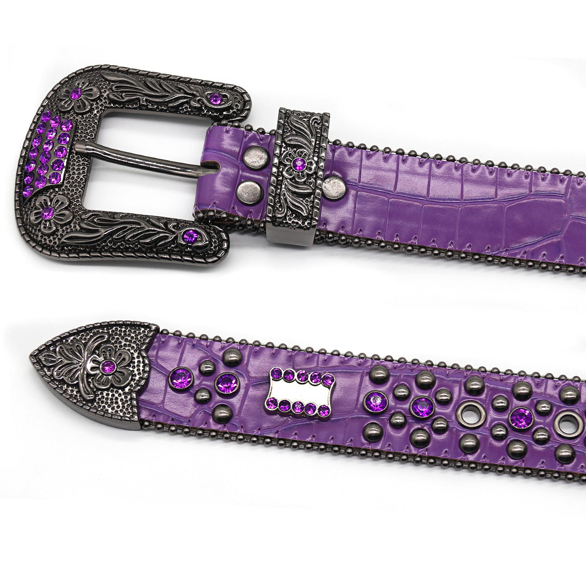 Hip-hop punk rhinestone belt punk hot girl style