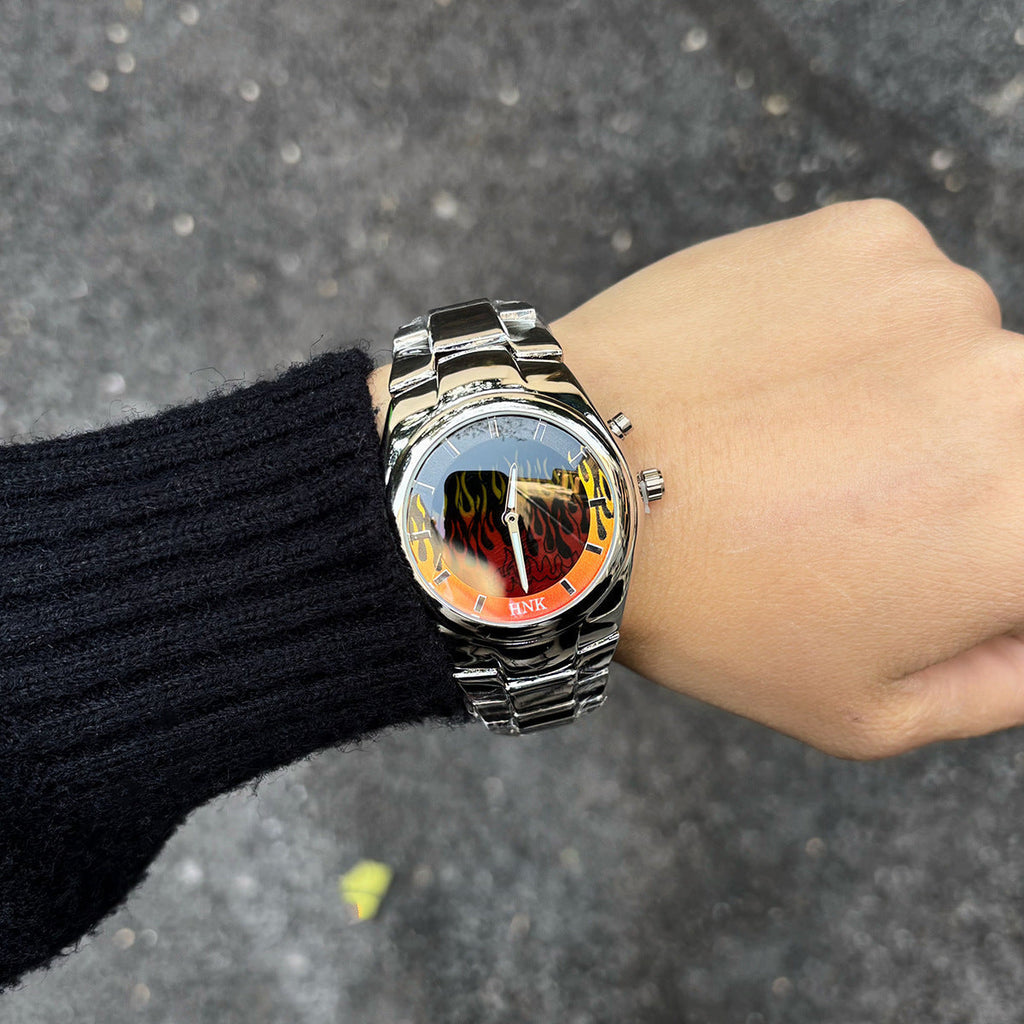 Men's watches y2k dynamic flame design