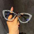 Trendy punk glasses anti-blue light