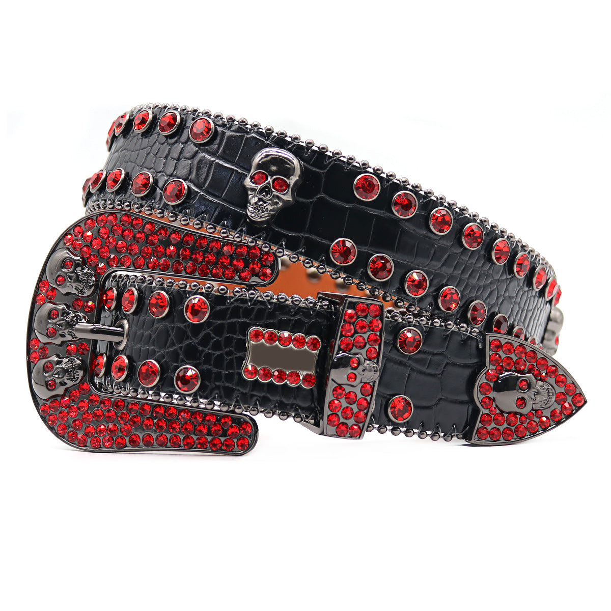 Hip-hop punk rhinestone belt punk style