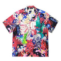 GUILTYPARTIES TIGER Shirts 18ss Hell Painting, Heaven Tokyo Short Sleeve Hawaiian Flower Shirt Men