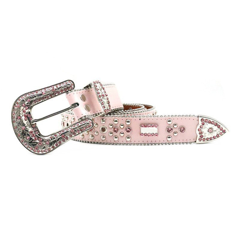 Hip-Hop Punk Rhinestone Belt
