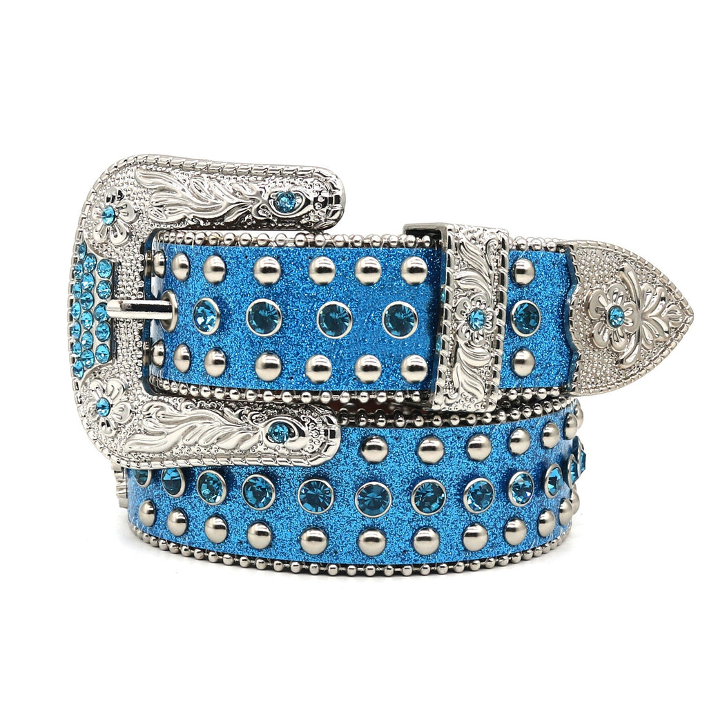 Hip-hop punk rhinestone belt y2k punk style