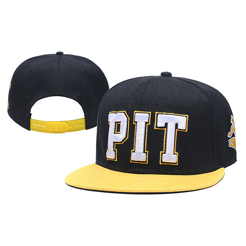 Trendy flat brimmed snapback hatsletter sunshade