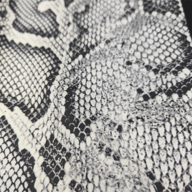 GUILTYPARTIES TIGER Shirts PYTHON OPEN COLLAR SHIRT Snake Rayon Short Sleeve Shirt