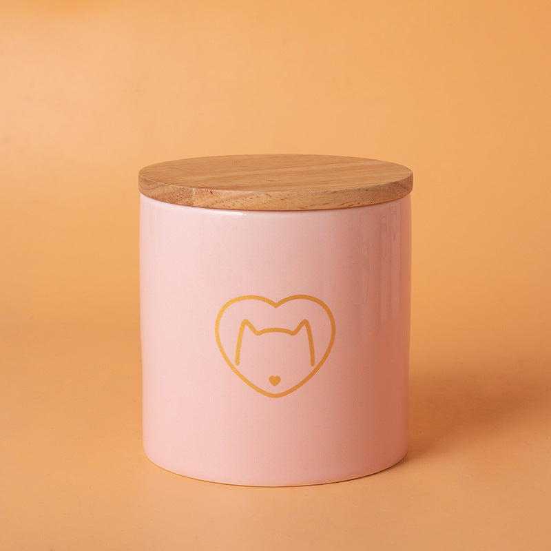 Pet Urn Ceramic Pet Urn Memorial Jar Cats and Dogs Funeral Supplies Sealed Urn Jar Jar