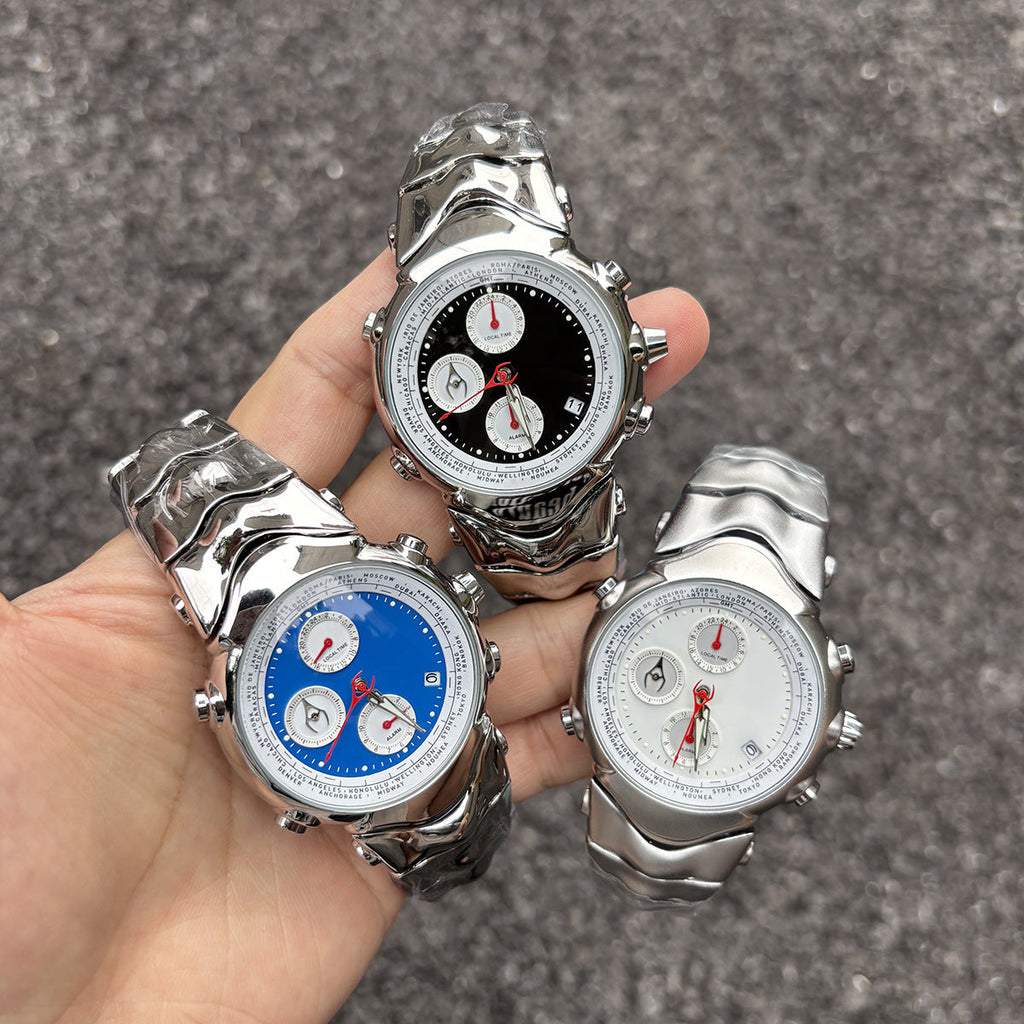 Men's watches three-eye design y2k retro men's models