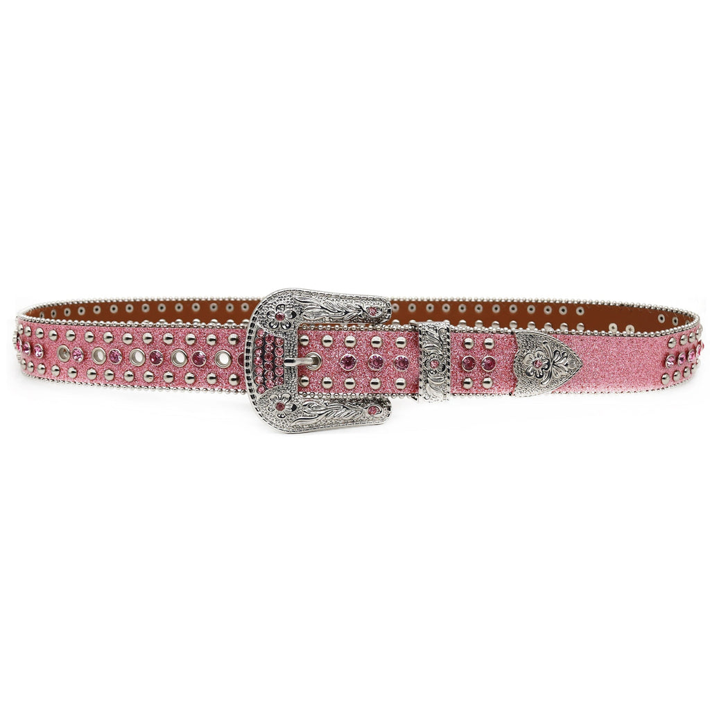 Hip-hop punk rhinestone belt easiest for matchins