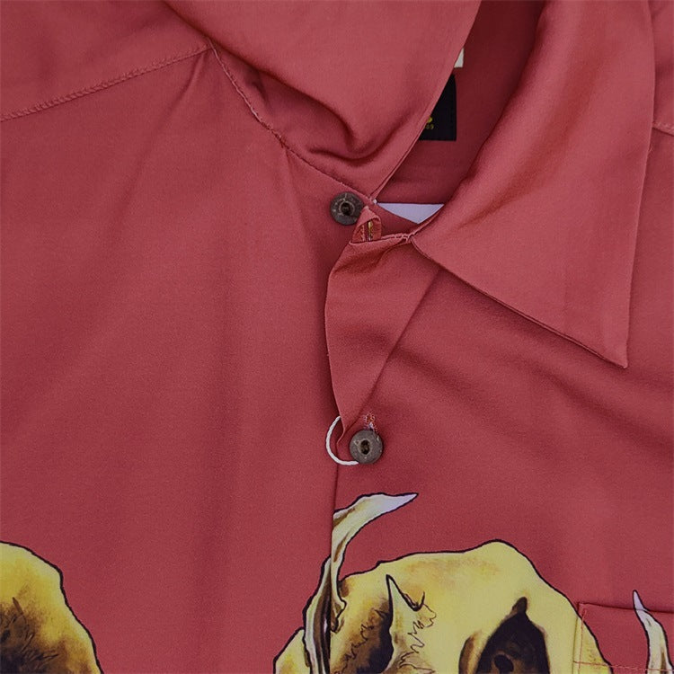 GUILTYPARTIES TIGER Long sleeved shirt 56TATTOO STUDIO Skull Hawaiian long-sleeved shirt for men and women