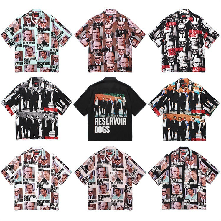 GUILTYPARTIES TIGER Shirts 24ss RESERVOIR DOGS Reservoir Dog Hawaiian Short Sleeve Shirt