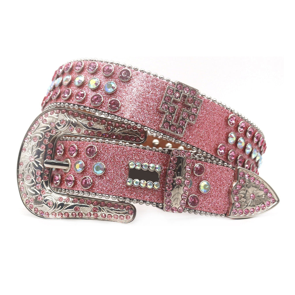 Hip-hop punk rhinestone belt sparkling diamond punk style