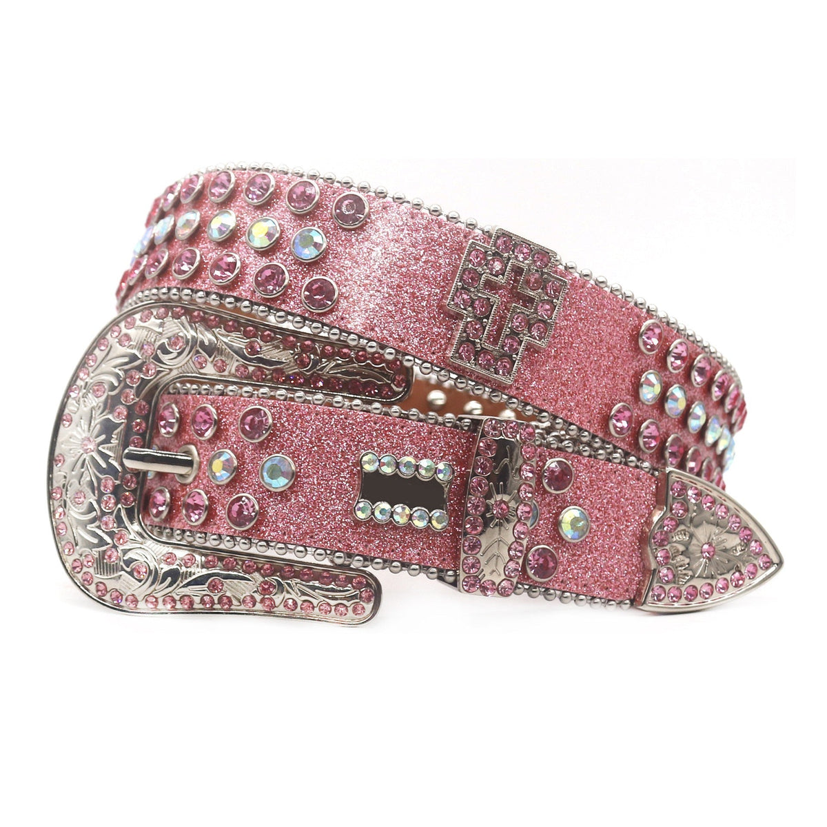 Hip-hop punk rhinestone belt sparkling diamond punk style