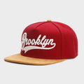 Trendy flat brimmed snapback hatsbrooklyn summerautummale and female neutral