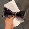 Trendy punk glasses butterfly retro uv protection