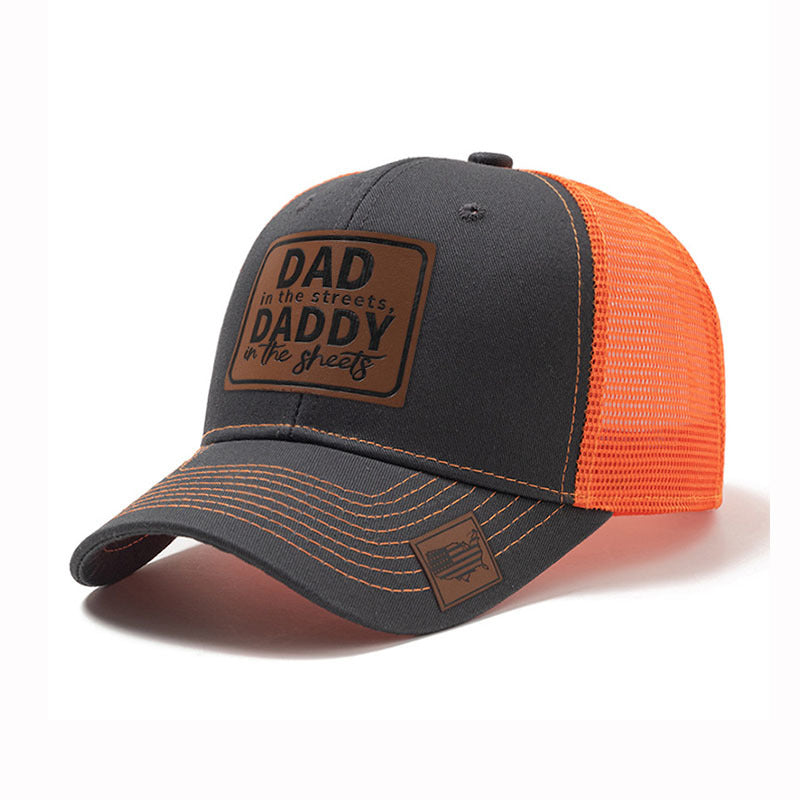 Trendy flat brimmed snapback hatsmesh breathable spring summer