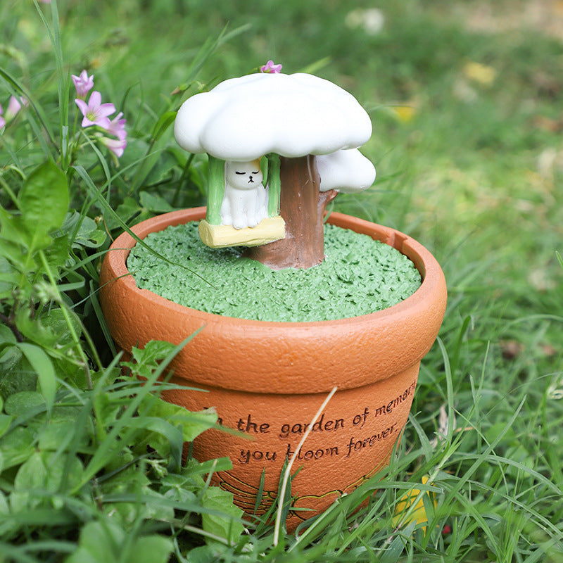Pet Grave Marker Pet Funeral Urn Storage Container Cat and Dog Love Pet Cremation Urn Memorial Supplies