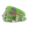 Hip-hop punk rhinestone belt crown rhinestone