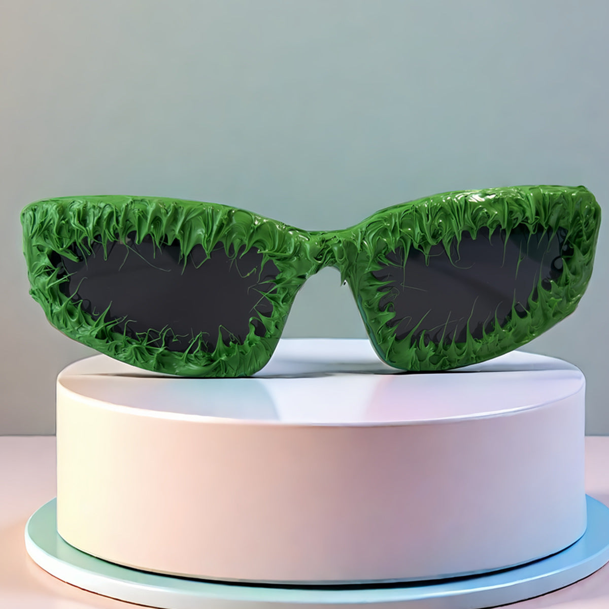 Trendy punk glasses cat eyes