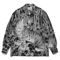 GUILTYPARTIES TIGER Long sleeved shirt 23FW Bamboo Forest Tiger TIMLEHI Hawaiian rayon long-sleeved shirt men