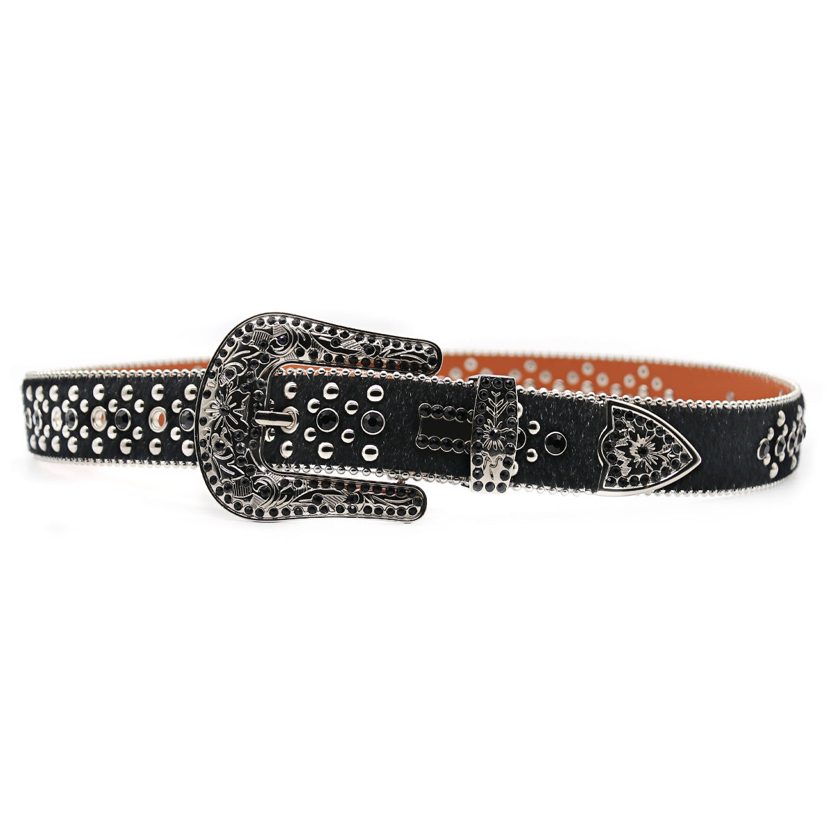 Hip-hop punk rhinestone belt y2k cross accessories