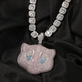 Jewelry Hip Hop Jewelry Copper Inlaid Zircon Dream Pendant Animal Jesus Pieces Spectrum