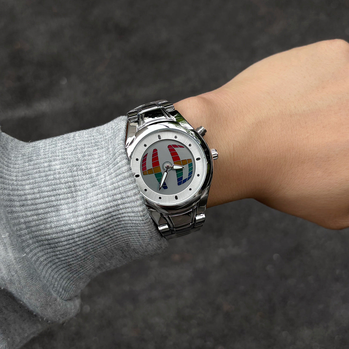 Men's watches y2k dynamic round digital display