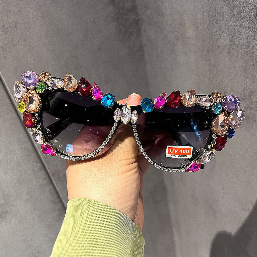 Trendy punk glasses retro