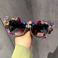 Trendy punk glasses retro