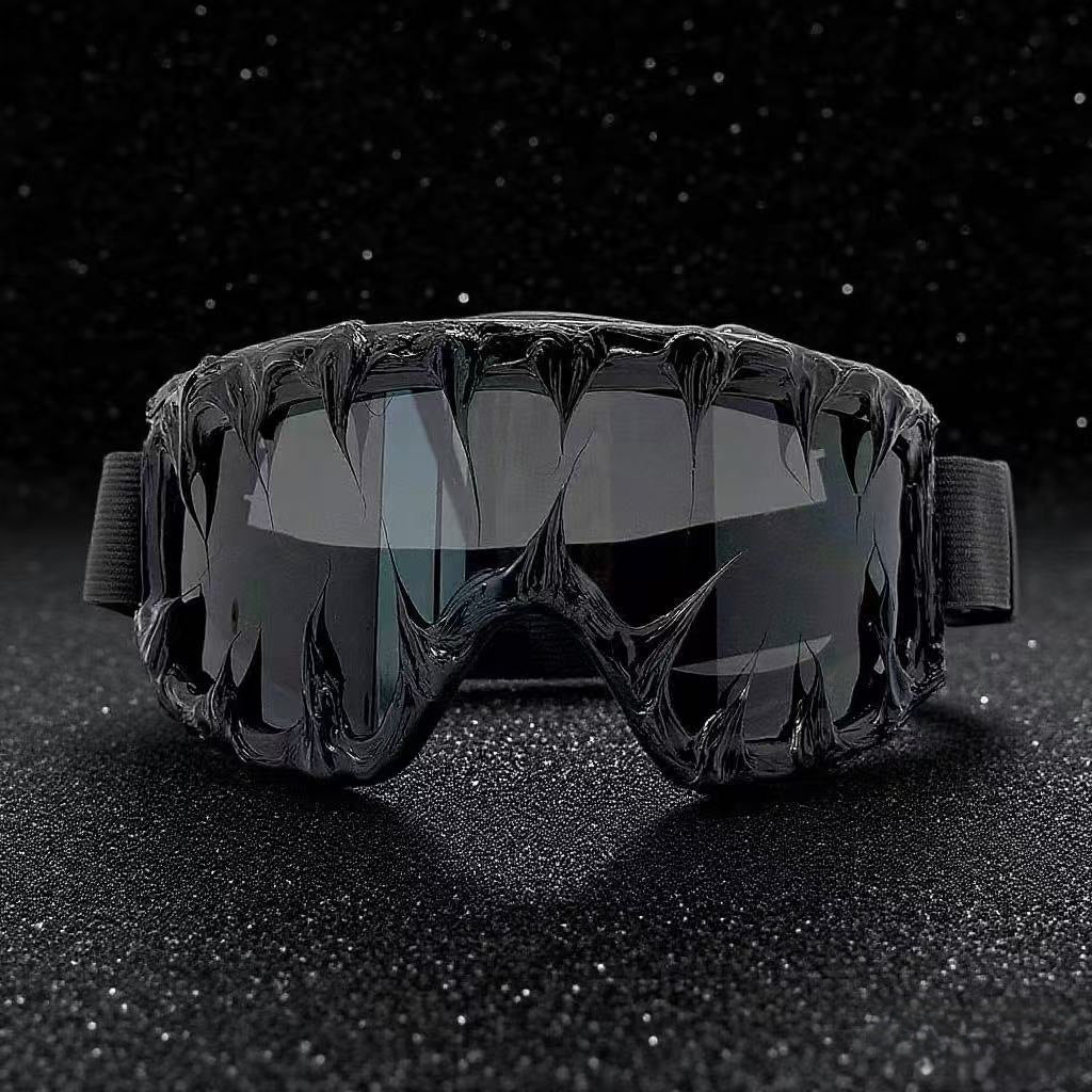 Trendy punk glasses dark series
