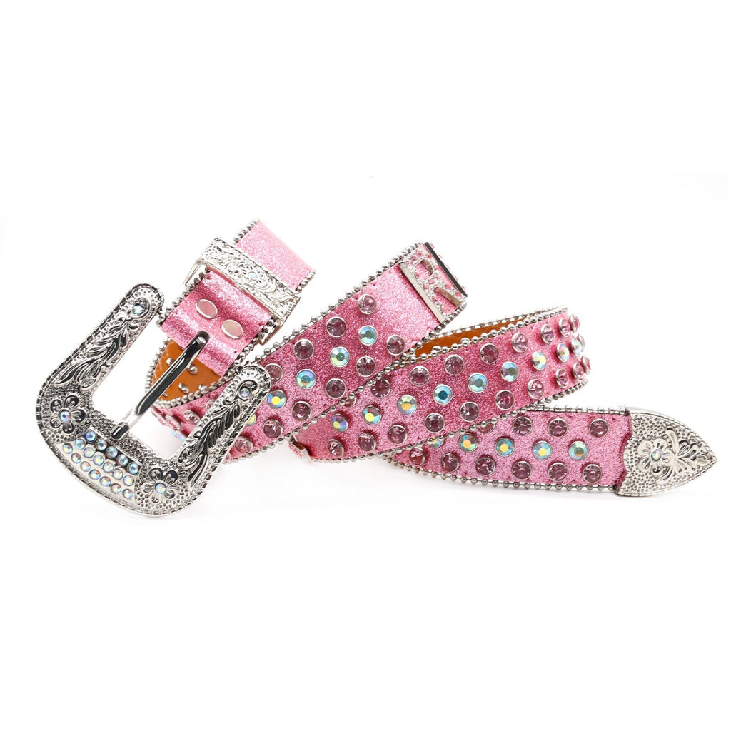 Hip-hop punk rhinestone belt punkletter accessories