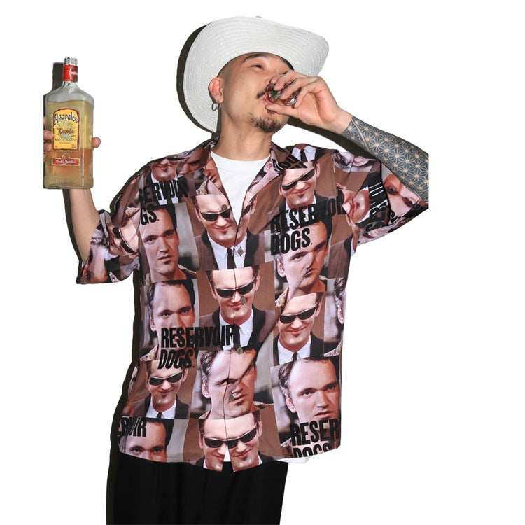GUILTYPARTIES TIGER Shirts 24ss RESERVOIR DOGS Reservoir Dog Hawaiian Short Sleeve Shirt