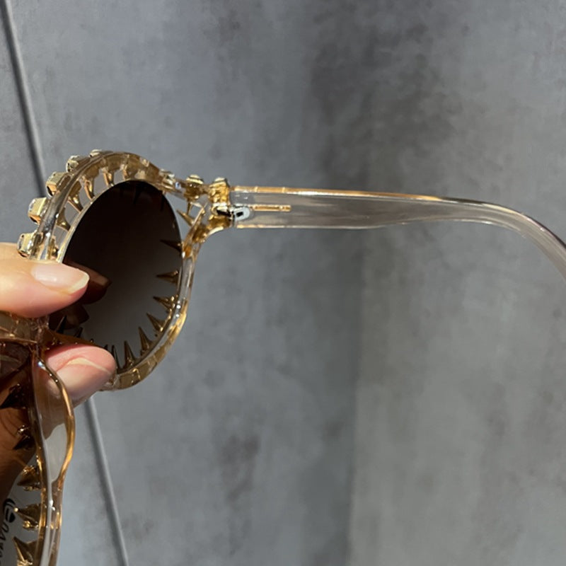Trendy punk glasses sunshade special-shaped uv protection
