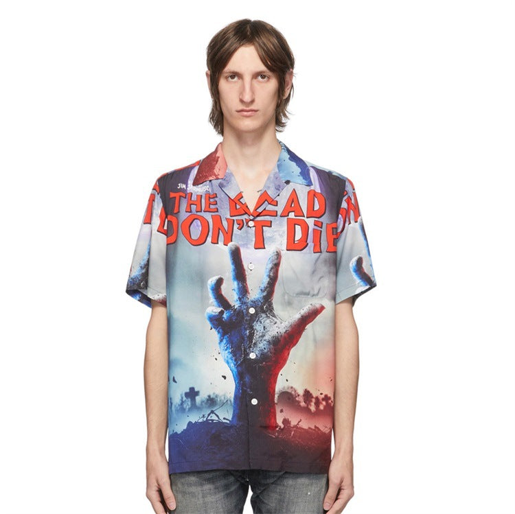 GUILTYPARTIES TIGER Shirts THE DEAD DON'DIE Hawaiian Short Sleeve Shirt