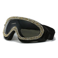 Trendy punk glasses sand and dustproof diamond windshield