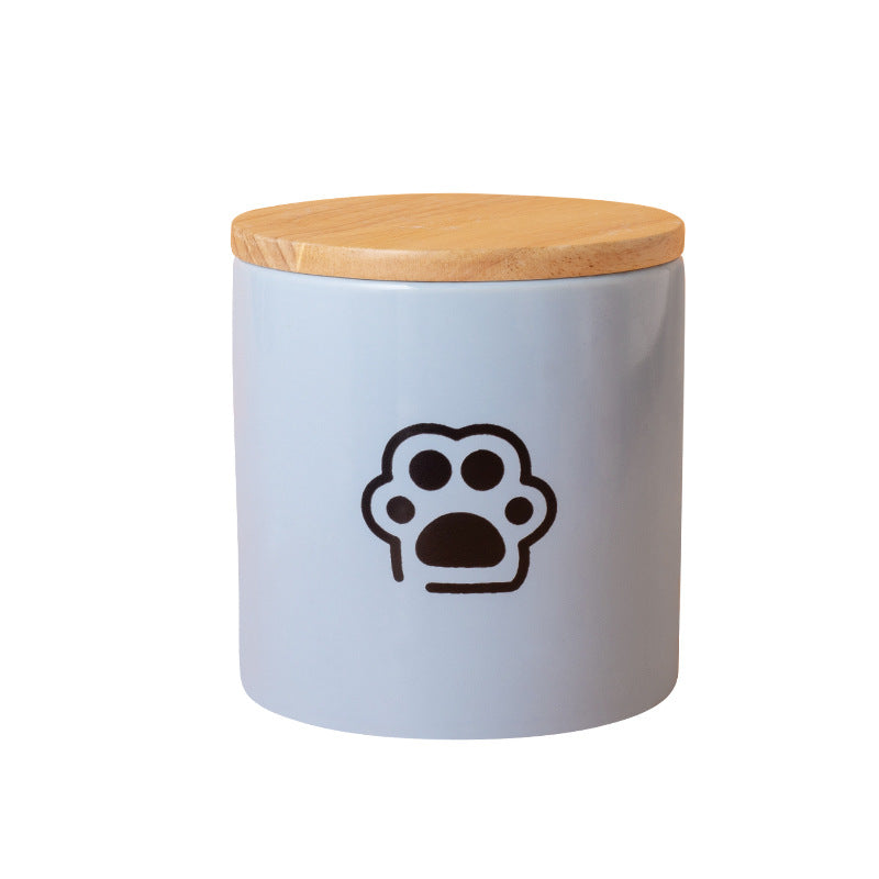 Pet Urn Blue Pet Urn Ceramic Urn Cat Dog Hair Collection Memories Memorial Storage Cross-border Wholesale