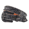 Hip-hop punk rhinestone belt skull dark style