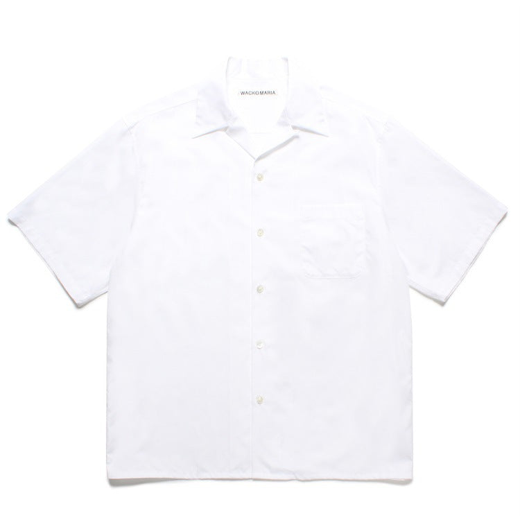 GUILTYPARTIES TIGER Shirts Solid Plain Casual Hawaiian Short Sleeve Rayon Shirt Men